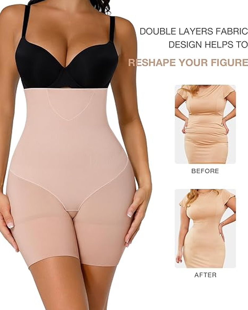 Women's Tummy Control High Waist Plus Size Compression Breathable Shaping Shorts