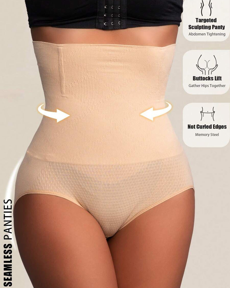 Women's Seamless High Waist Body Shaping Tummy Tuck Hip Lifting Panties