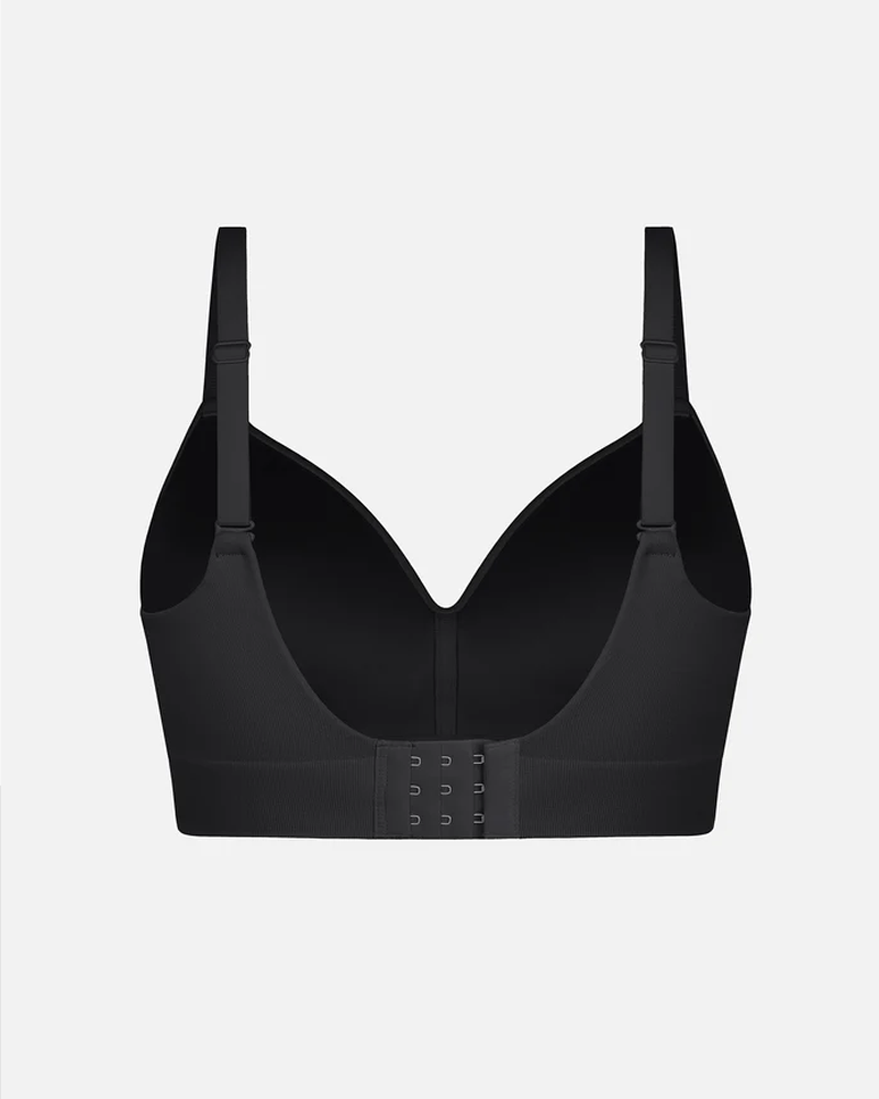 Women's Solid Color No-Wire Push-Up Seamless Comfortable Full Cup Bra