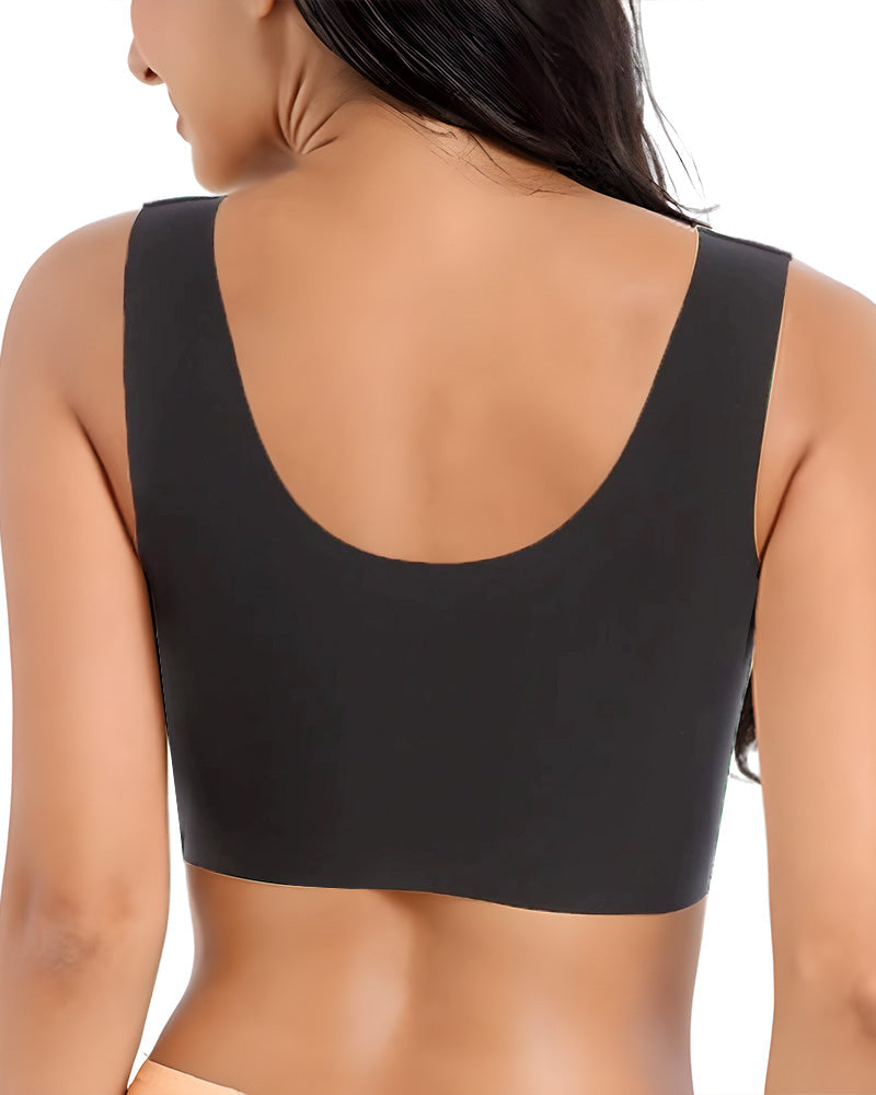 Full-Figure Seamless Lace Cut-Out Bra