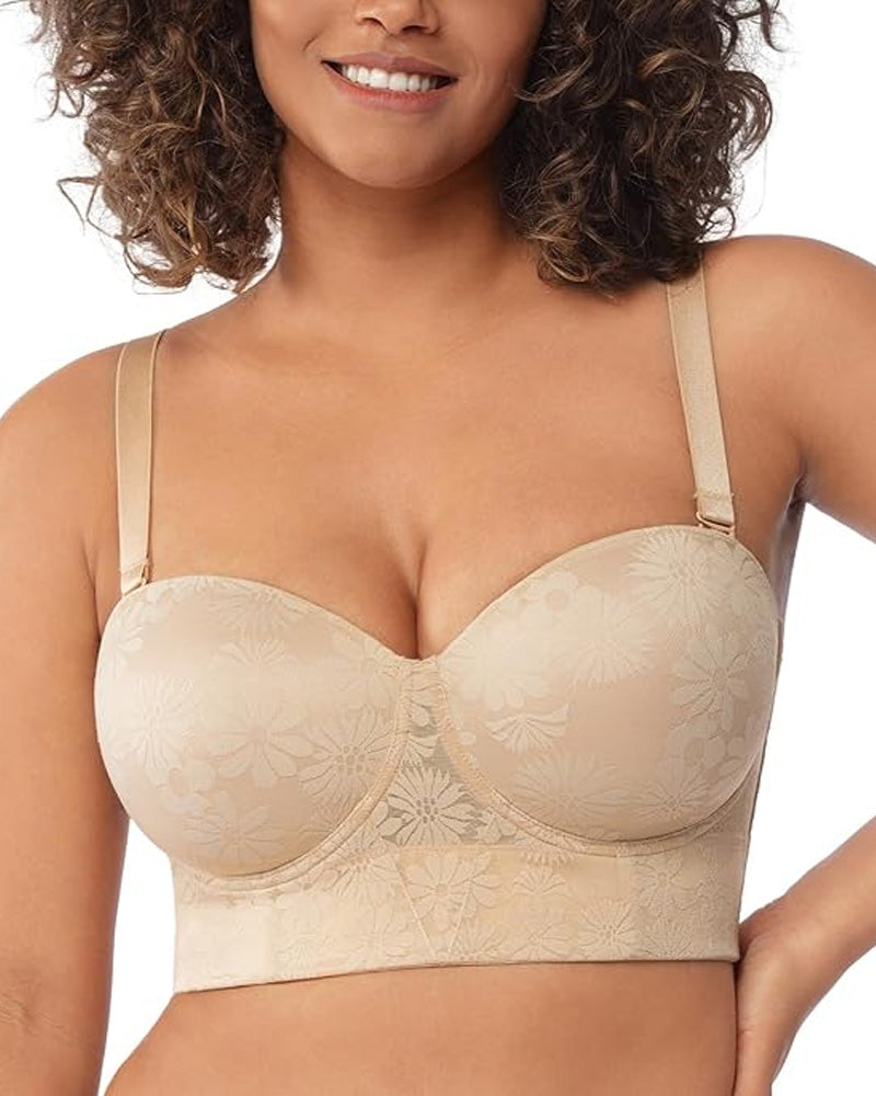 Women's Removable Adjustable Straps Full Body Support Lifting Bra