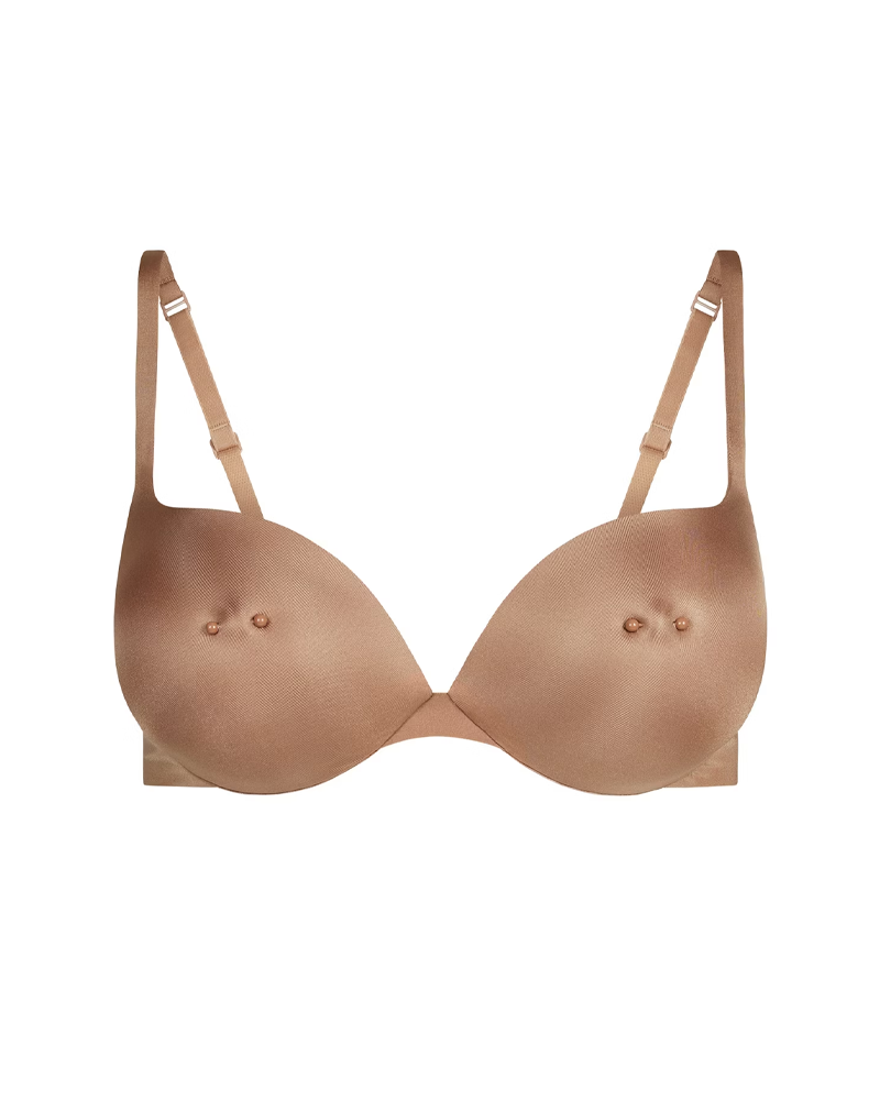 Women's Push-Up Pierced Nipple Bra