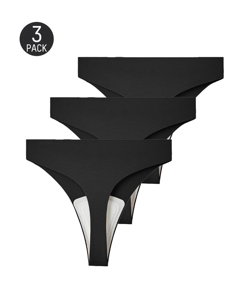 Women's Cameltoe Proof Seamless Shaping Thong Briefs