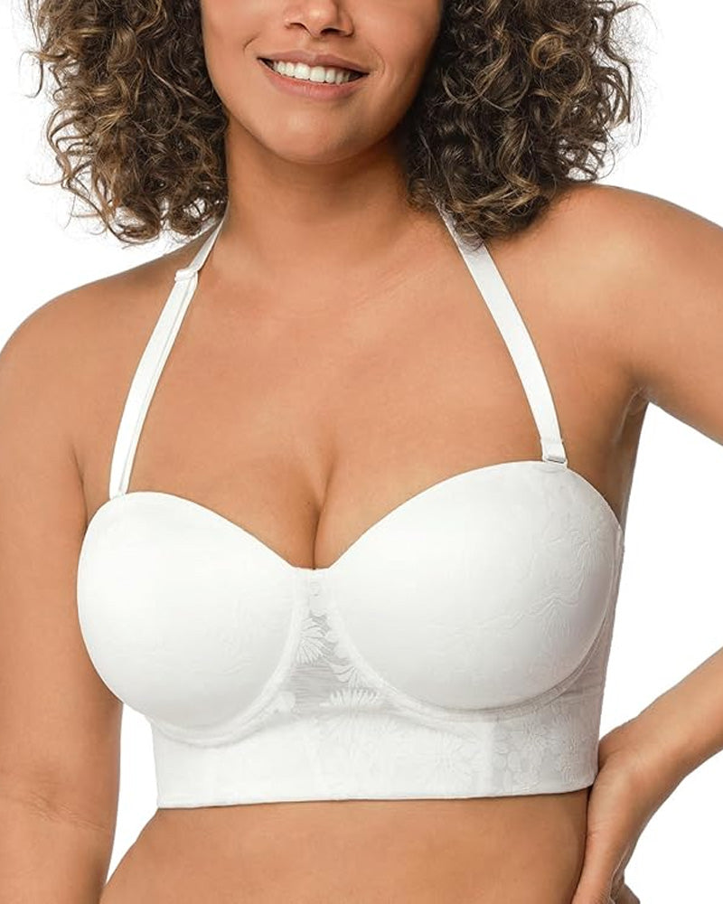 Women's Removable Adjustable Straps Full Body Support Lifting Bra