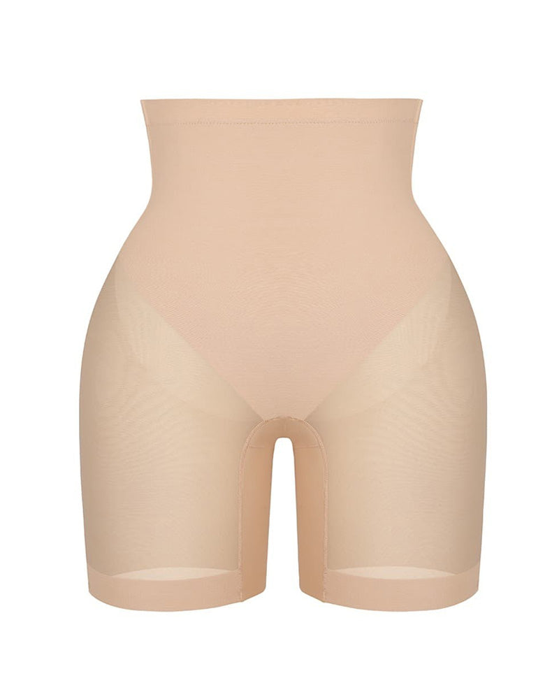 Women's Tummy Slimming Legs Back Low Waist Close-Fitting Mesh Body Shaping Buttocks Shorts