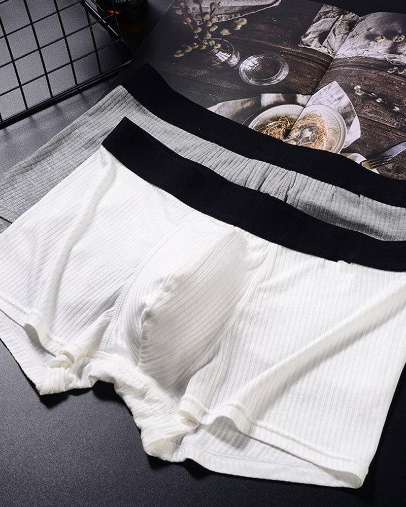 Men's Breathable Colorblock Elastic Waist Briefs