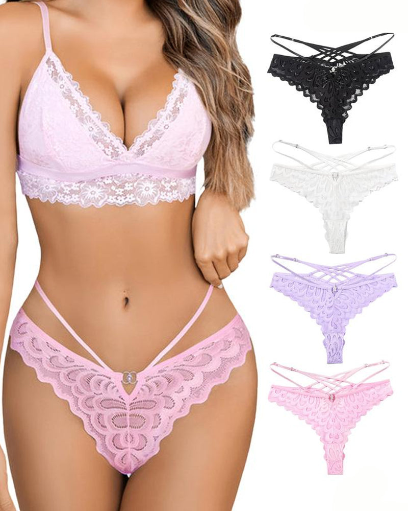 Women's Sexy Lace Cross Back Panties
