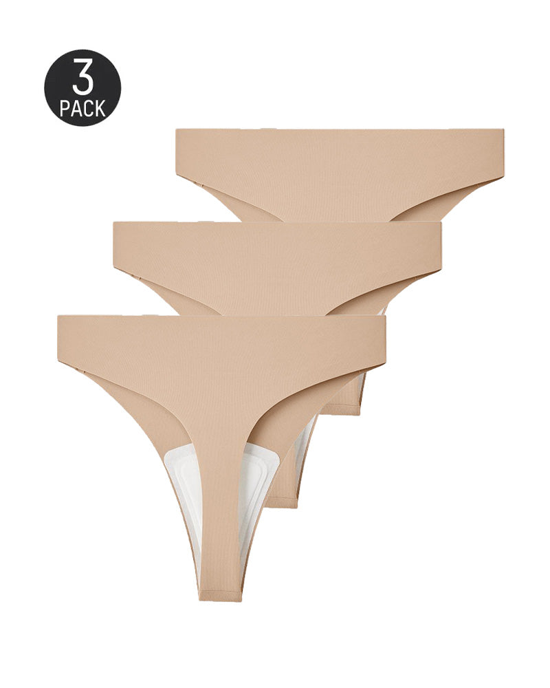 Women's Cameltoe Proof Seamless Shaping Thong Briefs