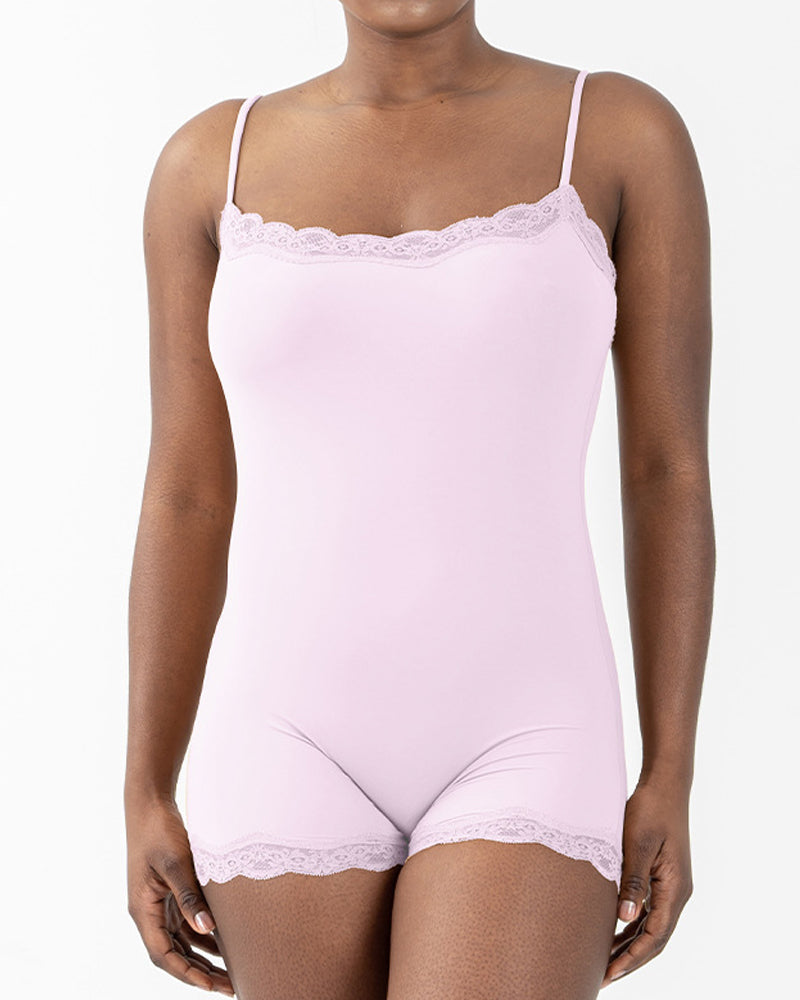 Women's Spaghetti Strap Lace Seamless Sexy Jumpsuit