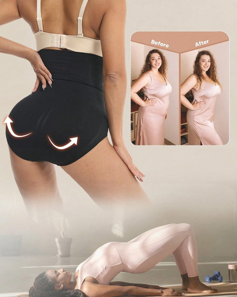 Women's Seamless High Waist Body Shaping Tummy Tuck Hip Lifting Panties