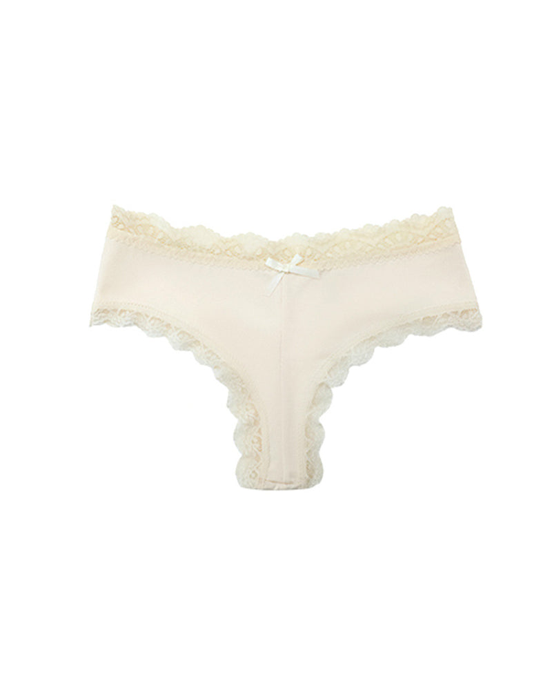 Women's Sexy Comfortable High Elastic Pure Cotton Crotch Lace Breathable Panties