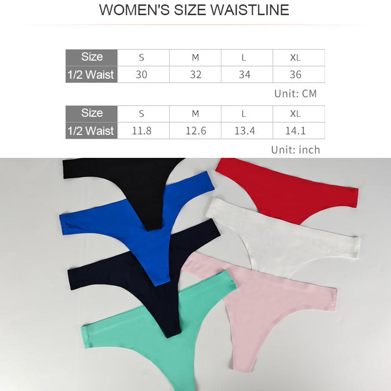 Floralshe®Women's Seamless Solid Color Drop Waist Thong