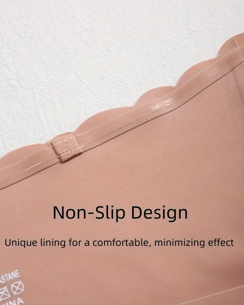 Women's Seamless Strapless Front Buckle Comfort Push Up Bra