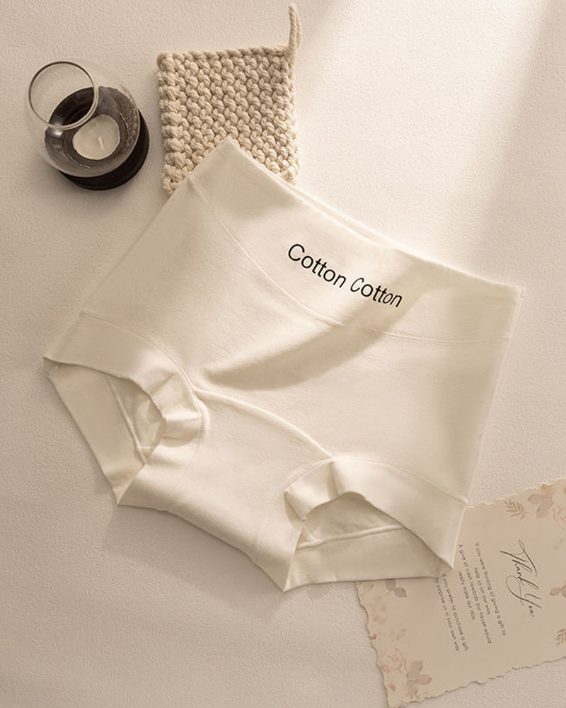 Women's Antibacterial Pure Cotton Seamless High Waist Comfortable Briefs