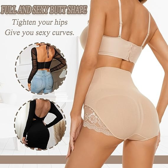 Floralshe® Lace-Trim Shaping Brief Panty