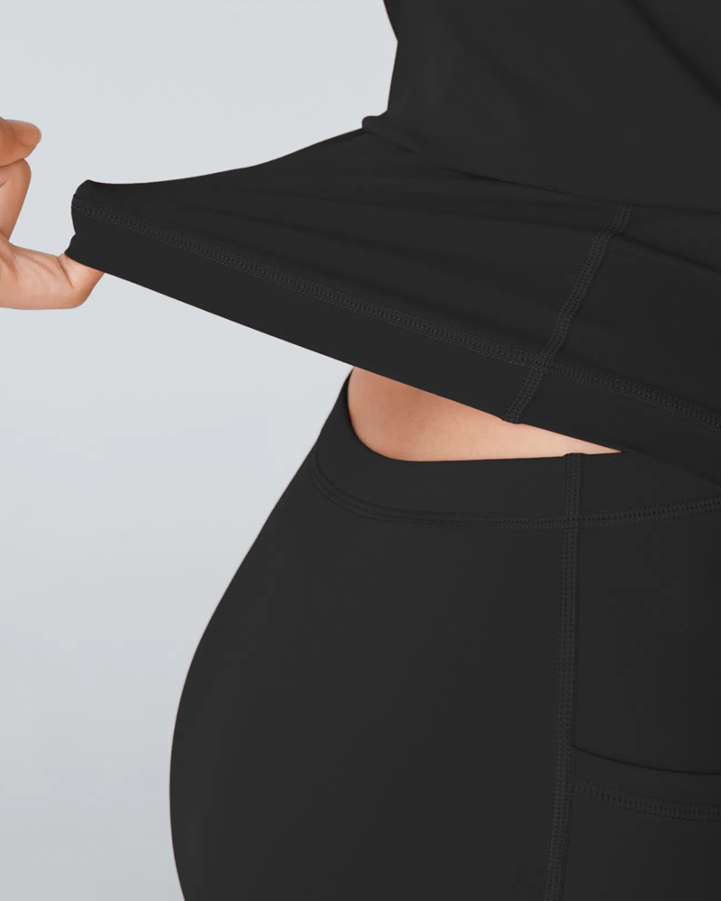 Women's Solid Color Sleeveless Casual Sports Dress with Pocket Shorts