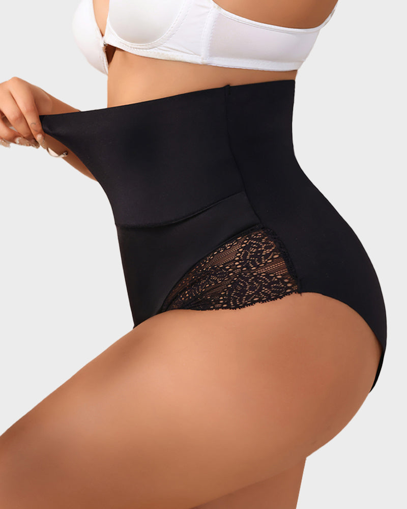 Floralshe® Lace-Trim Shaping Brief Panty