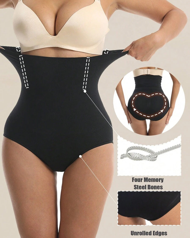 Women's Seamless High Waist Body Shaping Tummy Tuck Hip Lifting Panties