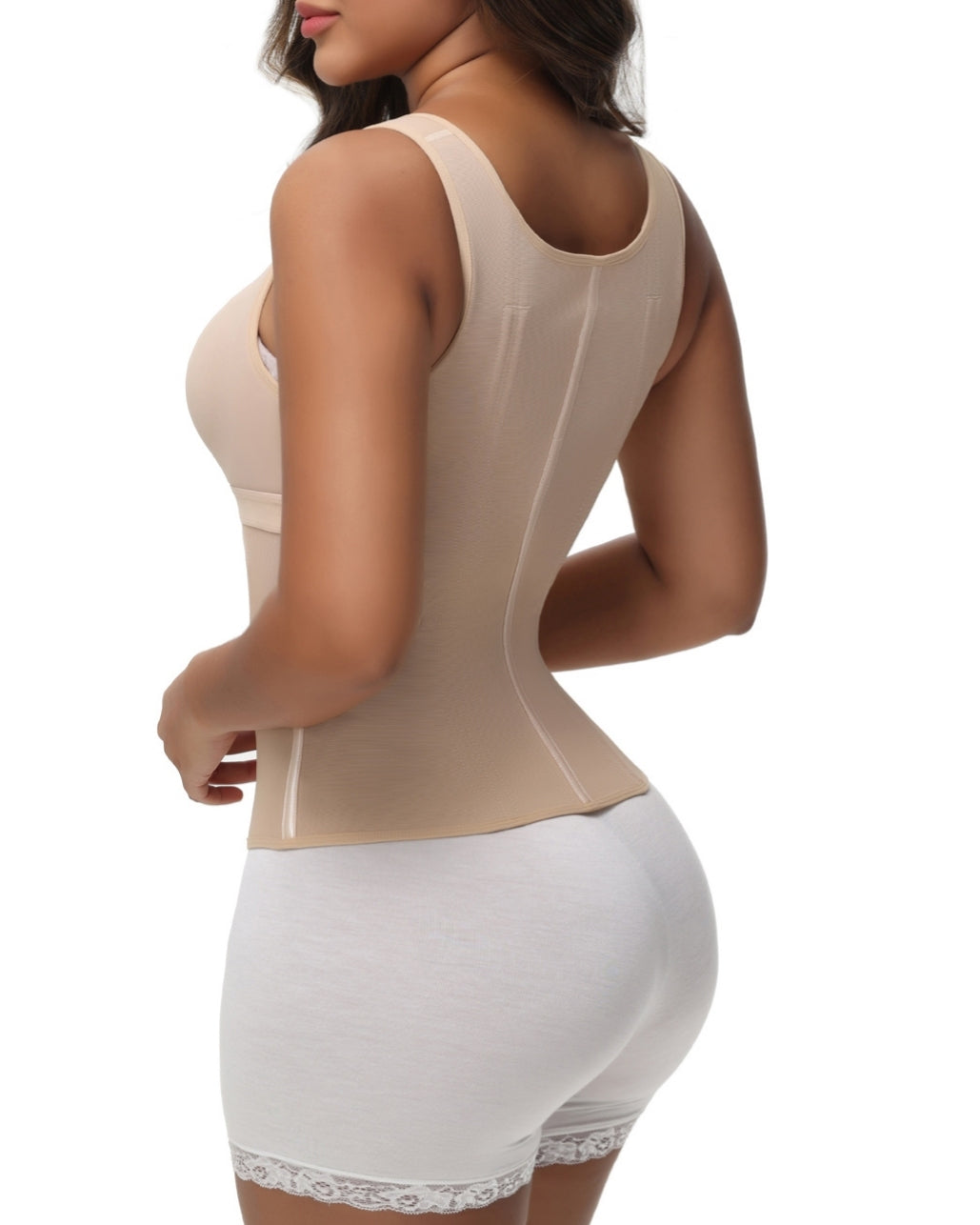 Women's Waist and Abdomen Shaping Tights Ultimate Latex Corset Vest With Bra