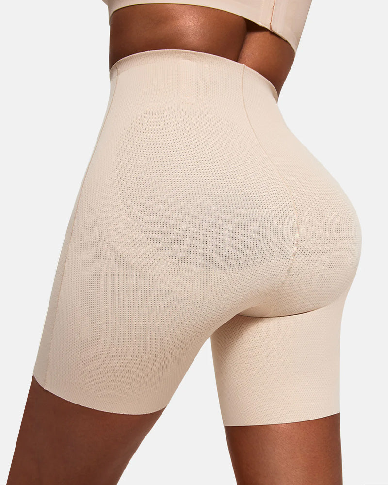 Women's High Waist Seamless Tummy Lifting Buttocks Breathable Shaping Shorts