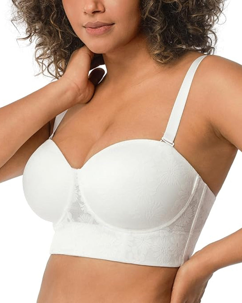 Women's Removable Adjustable Straps Full Body Support Lifting Bra