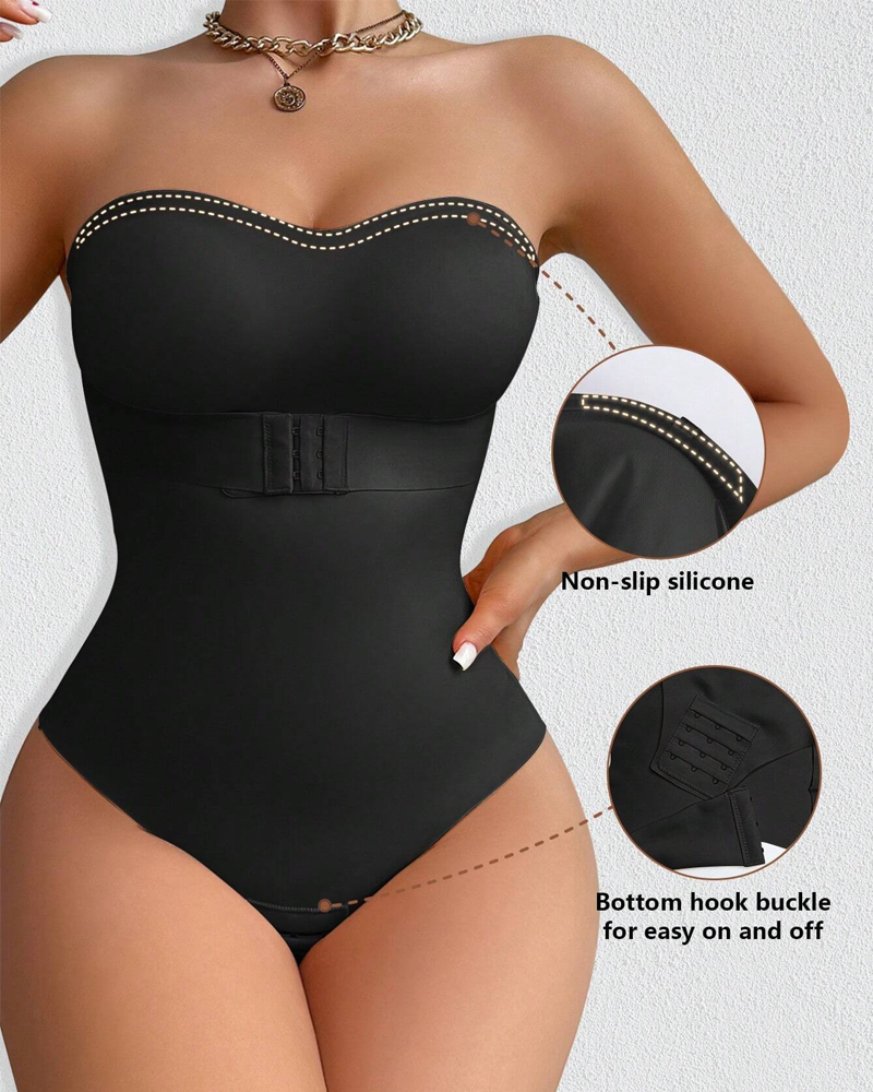 One-piece shapewear non-marking models invisible straps corset waist shaping tight underwear