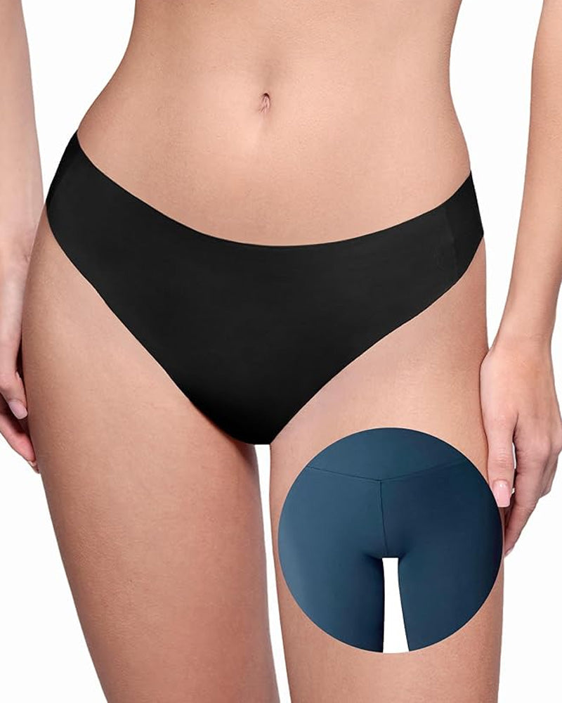 Women's Cameltoe Proof Seamless Shaping Thong Briefs