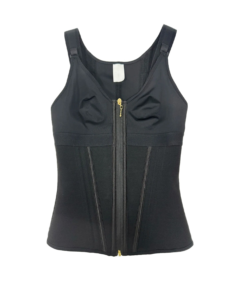 Women's Waist and Abdomen Shaping Tights Ultimate Latex Corset Vest With Bra