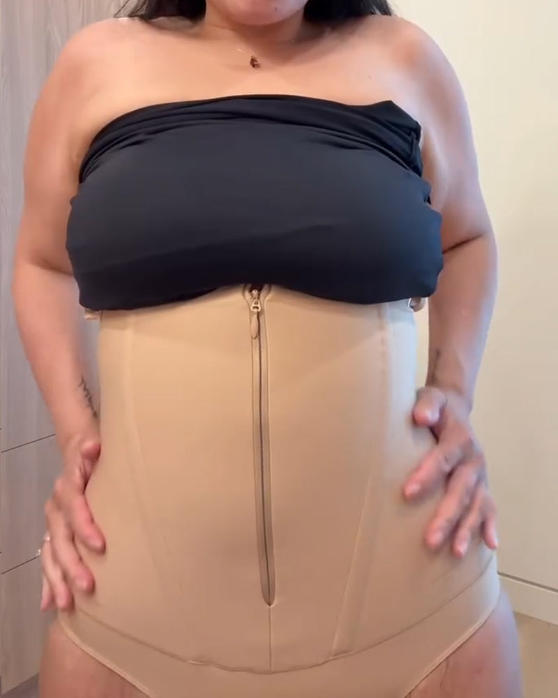 Women's Tummy Tuck Zippered Body Shaping Panties