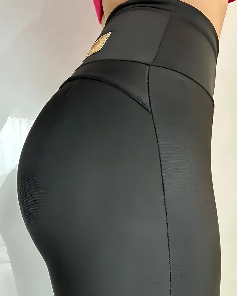High-Waisted Tummy-Controlling Buttocks-Lifting Body-Shaping Leggings