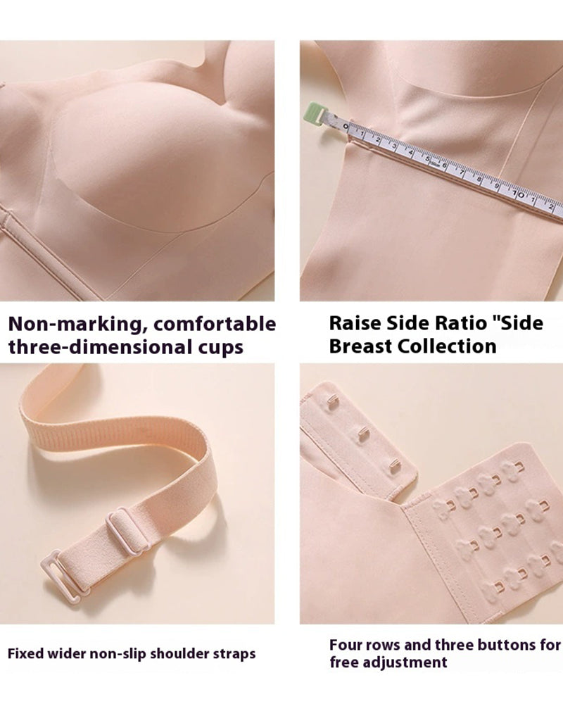 Women's Seamless Push-Up Bra With Rotating Buckle To Prevent Sagging