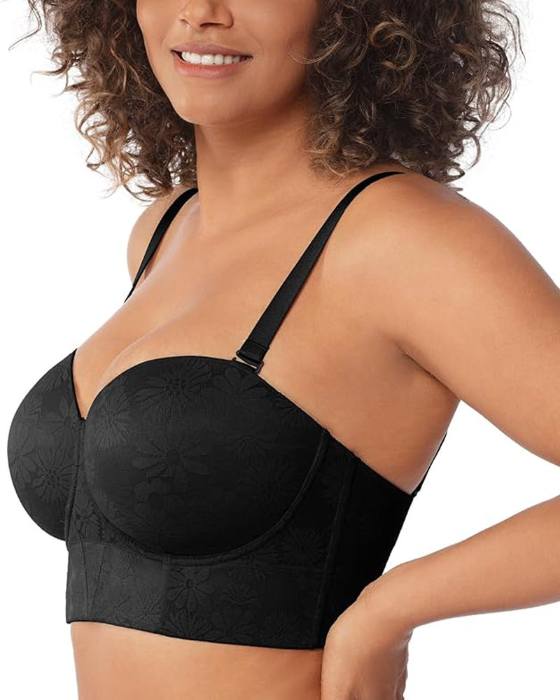 Women's Removable Adjustable Straps Full Body Support Lifting Bra