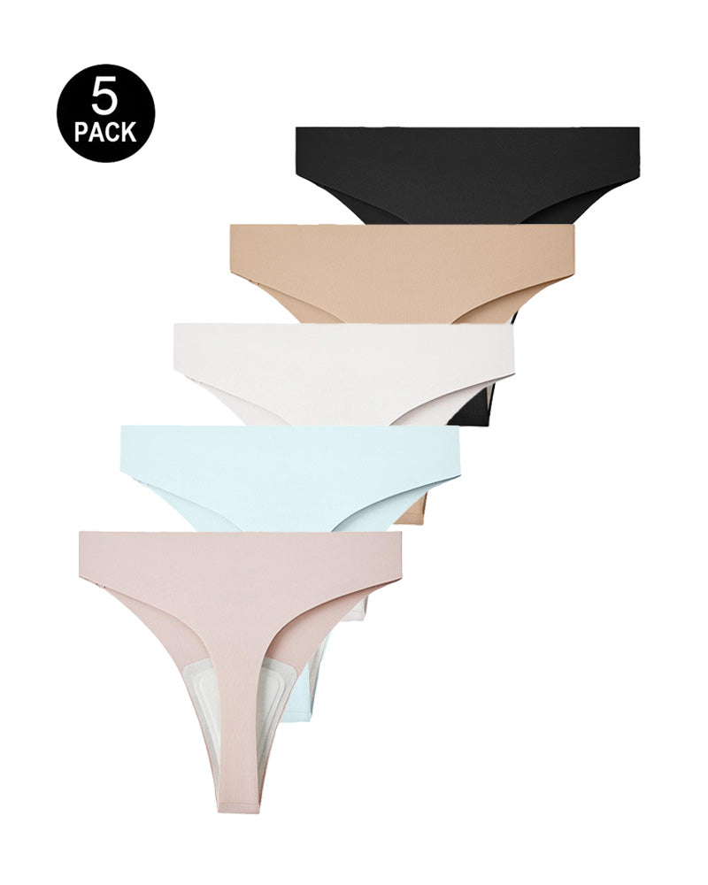 Women's Cameltoe Proof Seamless Shaping Thong Briefs