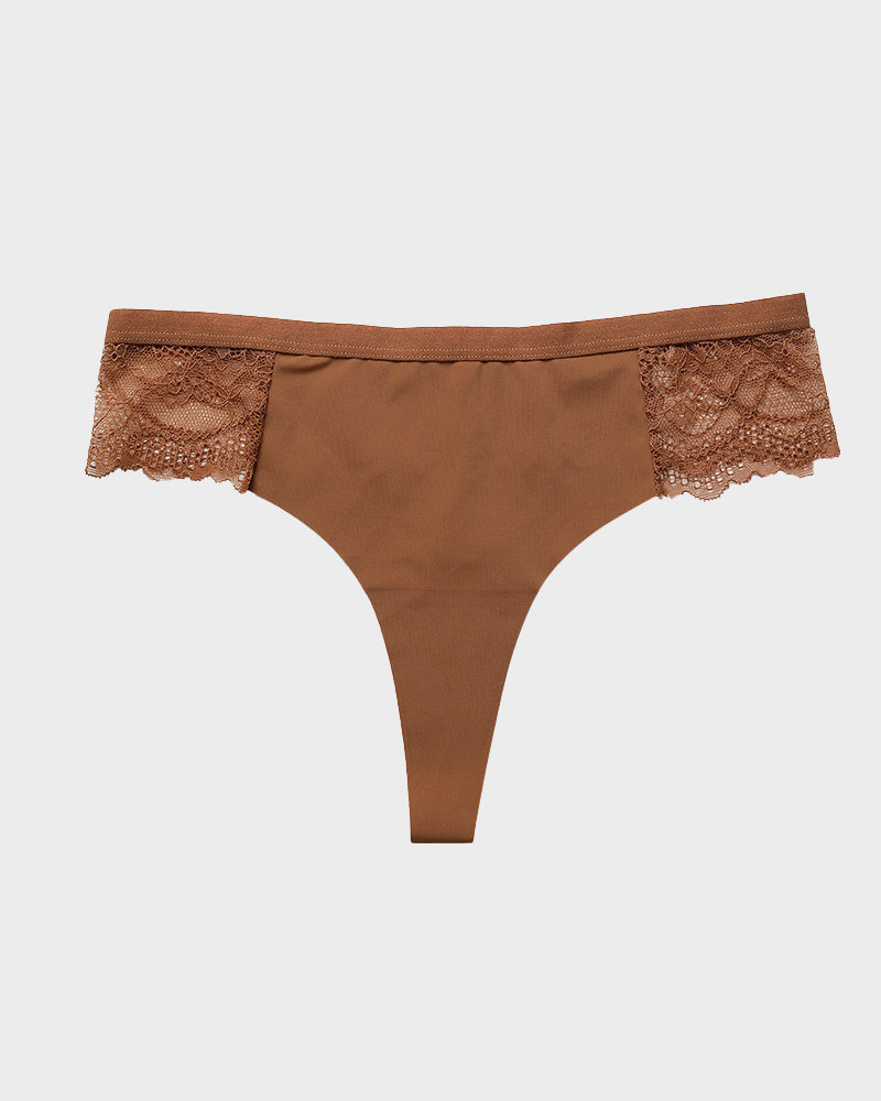 Floralshe®Seamless Comfort Lace Thong Panty