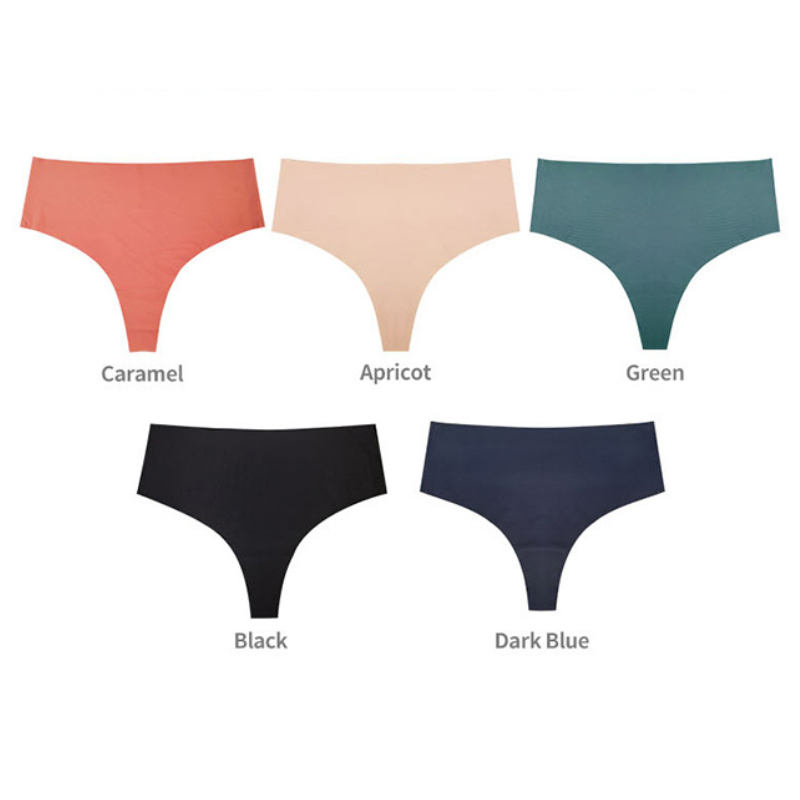 Floralshe®Women's Seamless Solid Color Drop Waist Thong