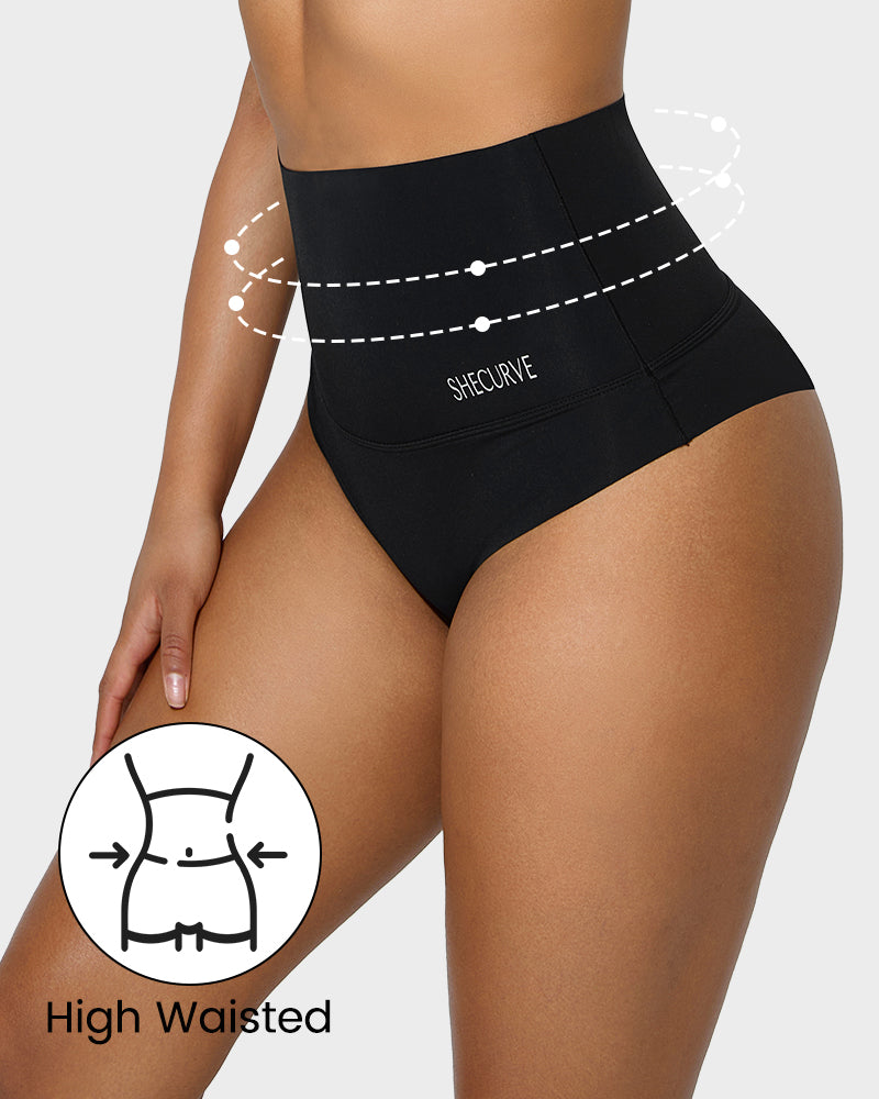 3-Pack High Waisted Tummy Control Brief Panties