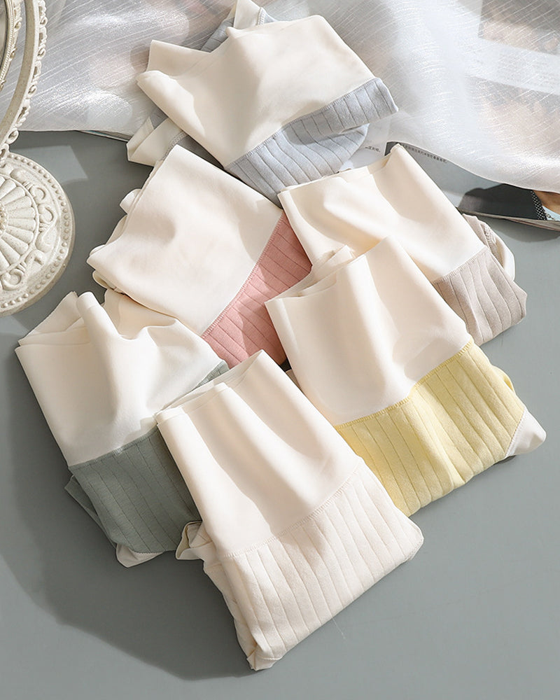 Pure Cotton Antibacterial Crotch Seamless High Elastic Belly-Controlling Cotton Underwear