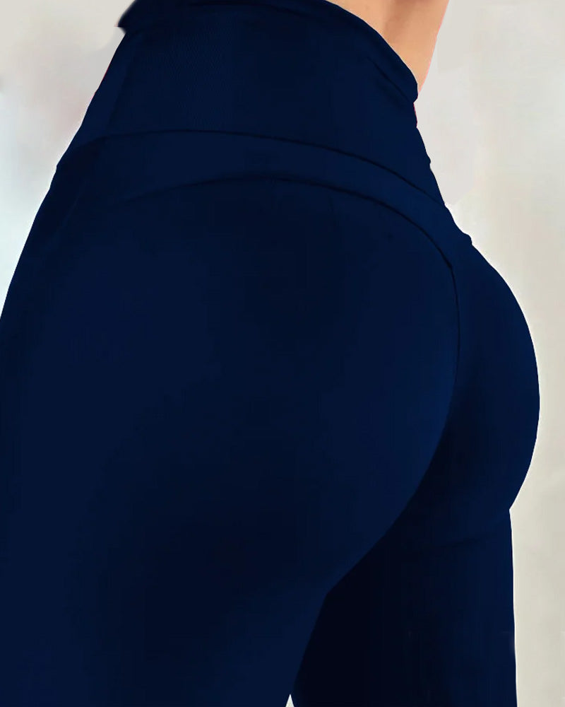 High-Waisted Tummy-Controlling Buttocks-Lifting Body-Shaping Leggings