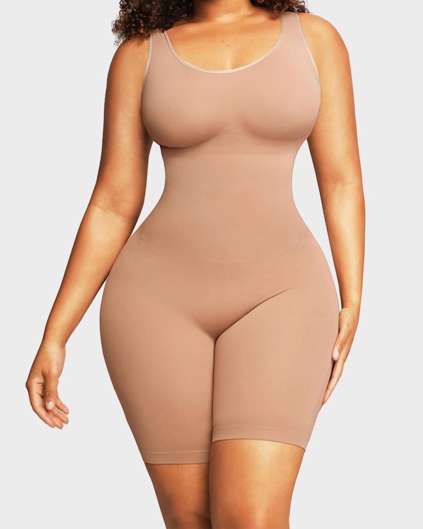 Seamless Sculpting Mid Thigh Bodysuit