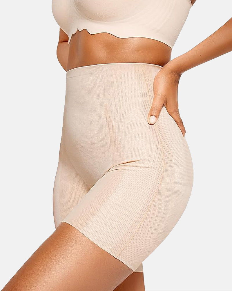 Women's High Waist Seamless Tummy Lifting Buttocks Breathable Shaping Shorts