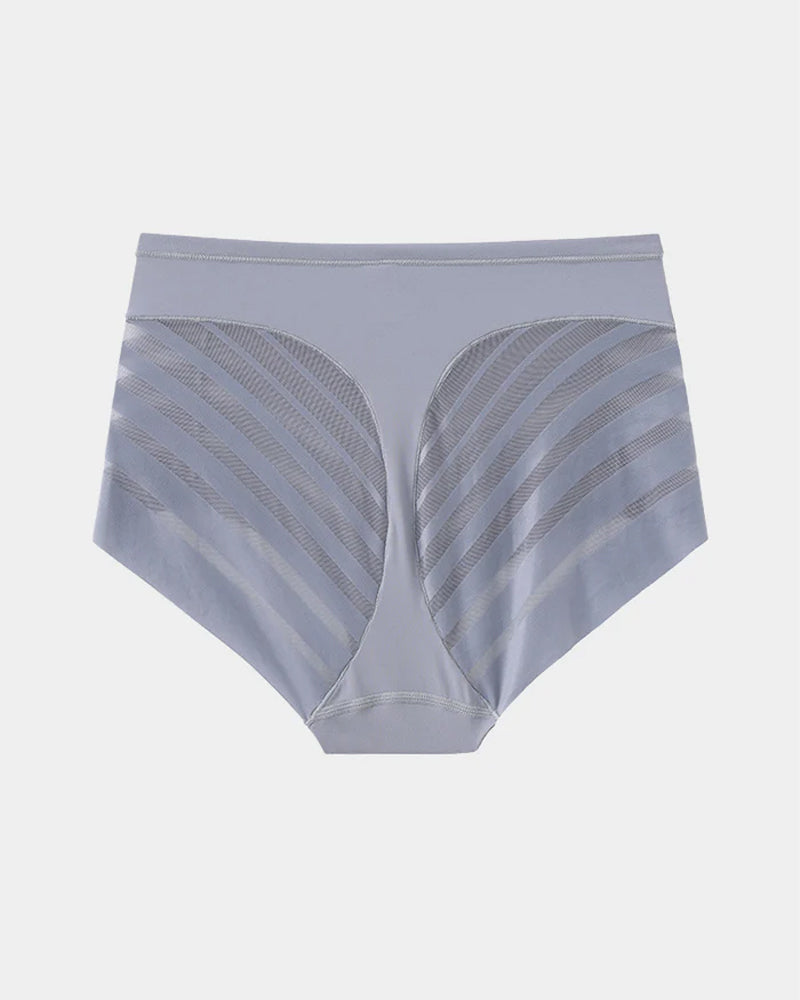 Women's High Elastic Seamless Tummy-Control Butt Lift Mesh Splicing Panties