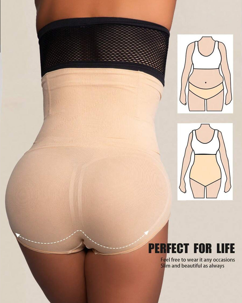 Women's Seamless High Waist Body Shaping Tummy Tuck Hip Lifting Panties
