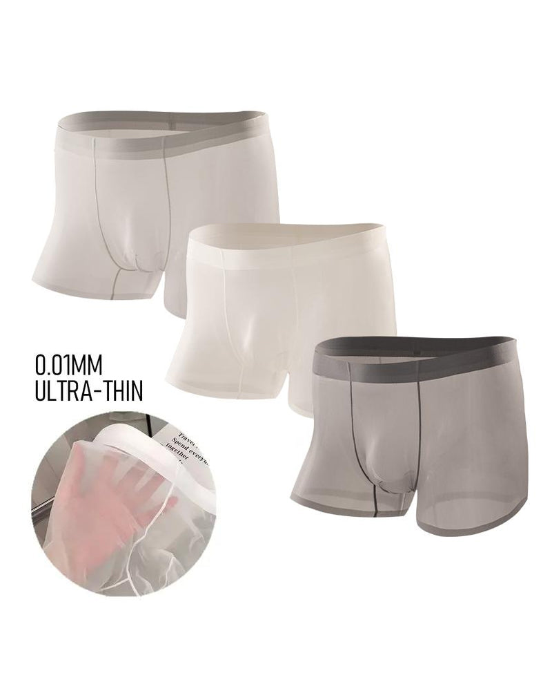 Men's Ice Silk Sexy Comfortable Thin Seamless Breathable Underwear