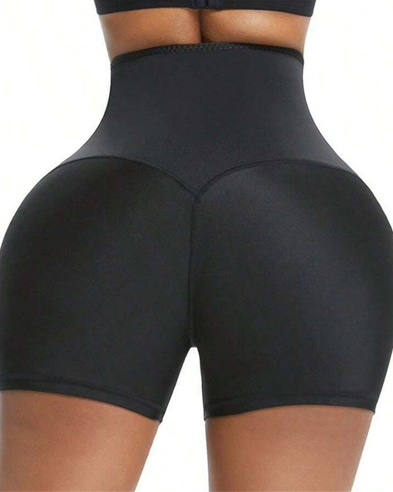 Women's Sauna Body Shaping Compression High Waist Fitness Sports Shorts