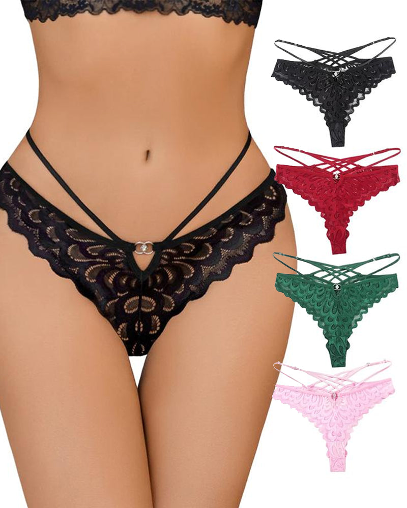 Women's Sexy Lace Cross Back Panties