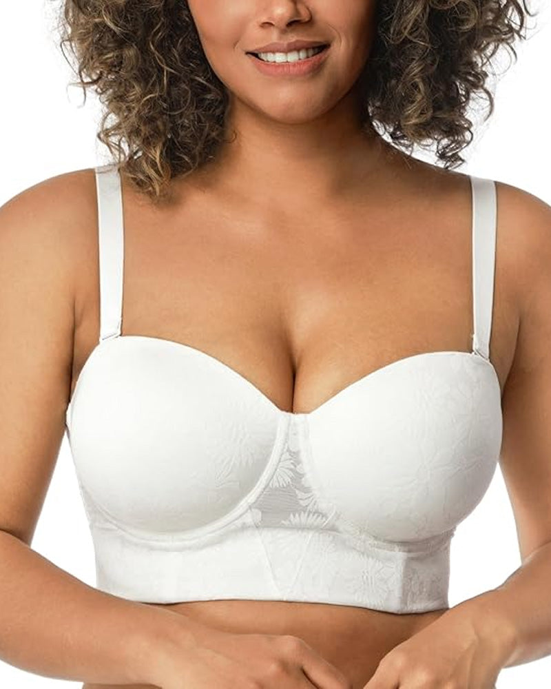 Women's Removable Adjustable Straps Full Body Support Lifting Bra